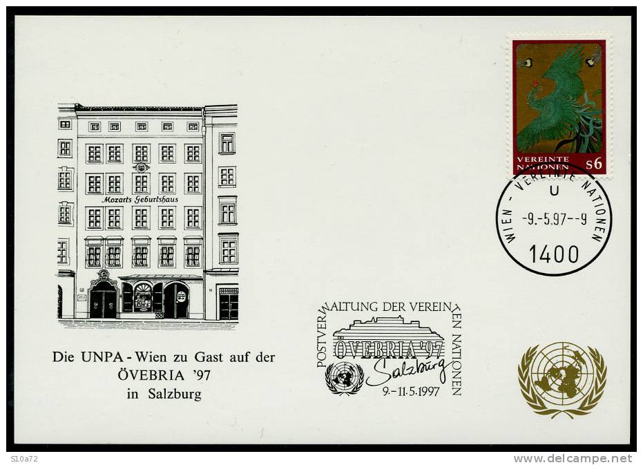 ONU Vienne - Carte D´exposition Weiße Karte - Catalogue Michel 176 - Andere & Zonder Classificatie