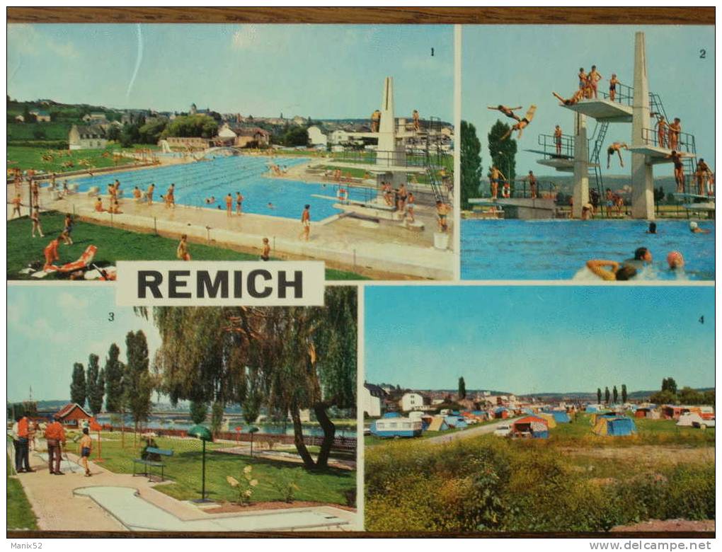 LUXEMBOURG - REMICH - Les Piscines, Le Golf Miniature, Le Camping. (Multivues) - Remich