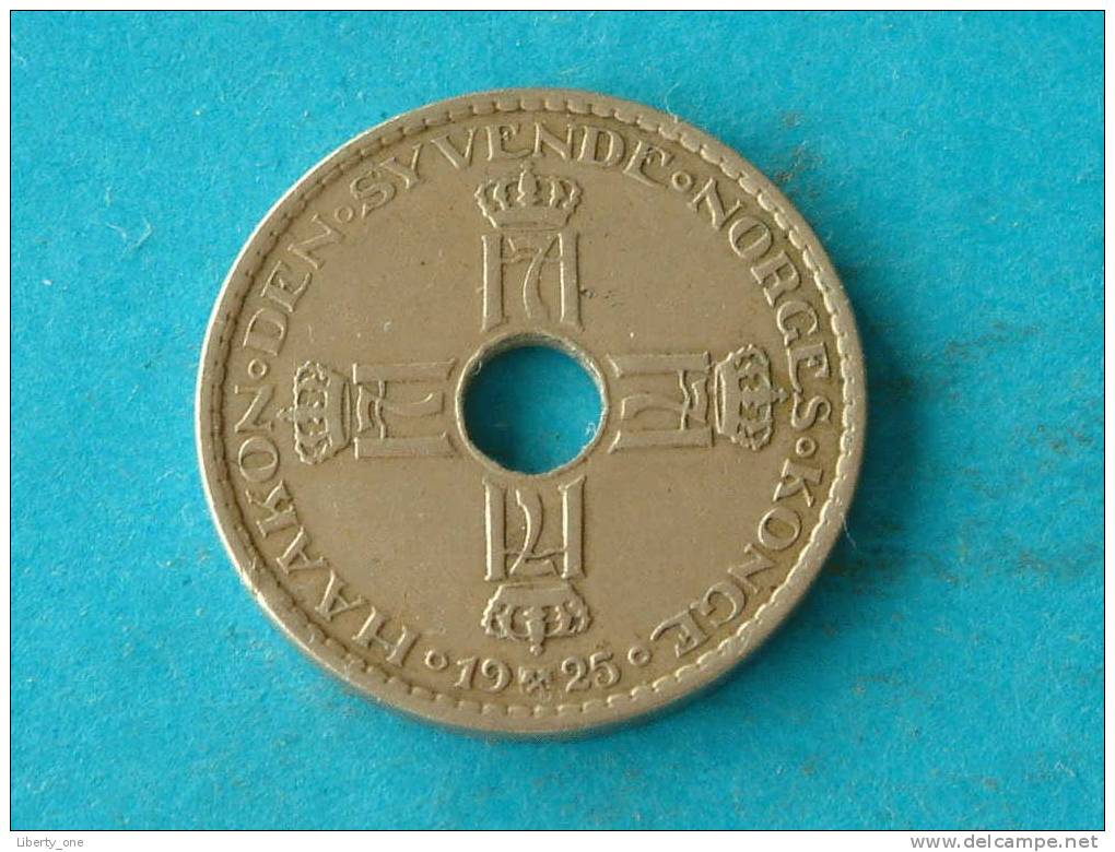 1925 - 1 KRONE / KM 385 ( For Grade & Details - See/zie/voir Foto/photo ) ! - Norvège