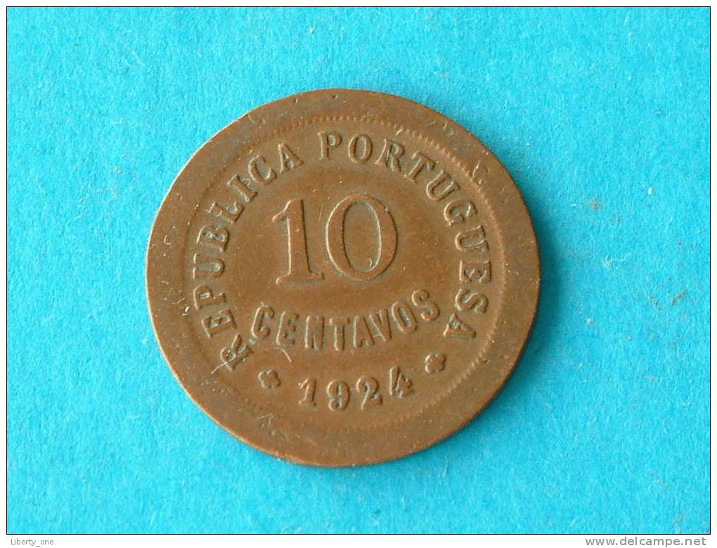 1924 - 10 CENTAVOS / KM 573 ( For Grade & Details - See/zie/voir Foto/photo ) ! - Portugal