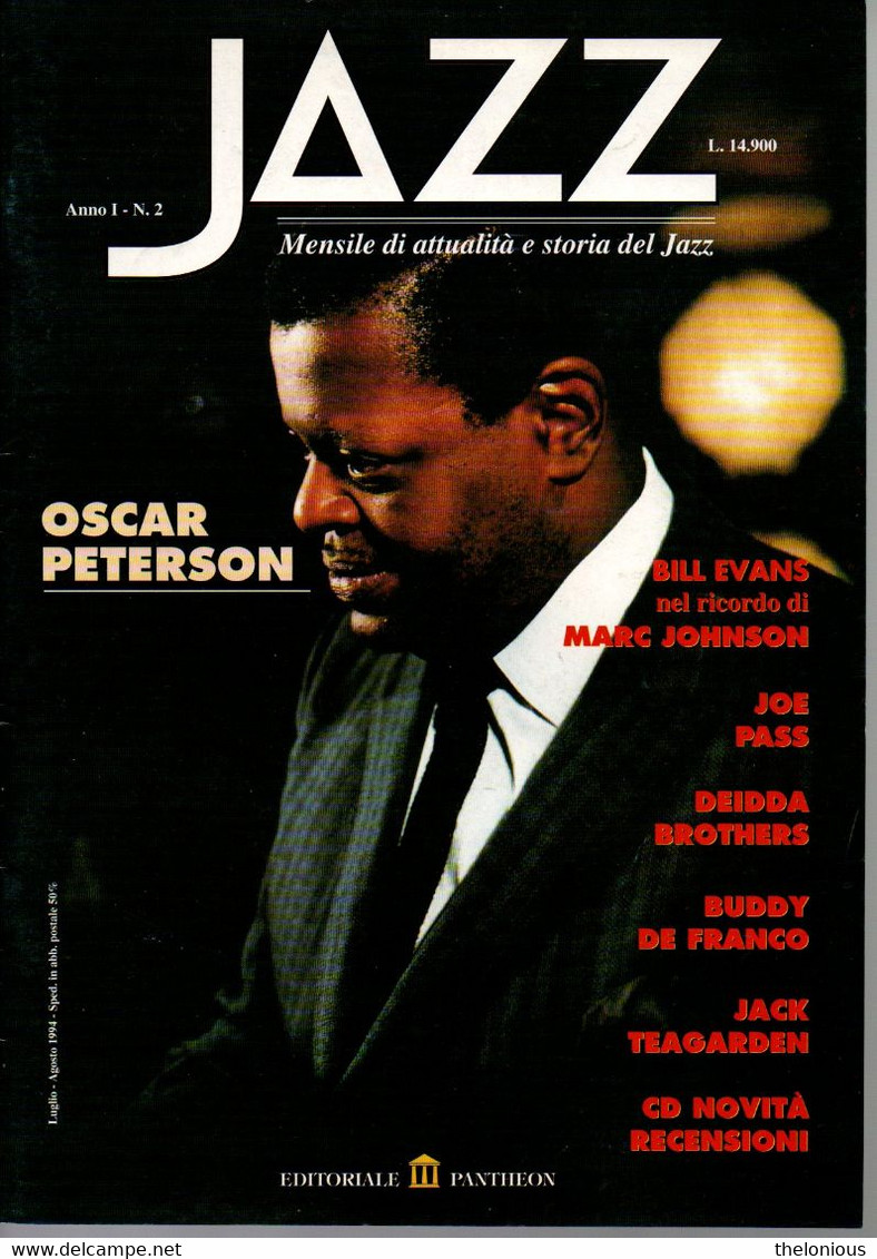 # Rara Rivista " Jazz " Anno 1 - N. 2 - Luglio 1994 - Musique