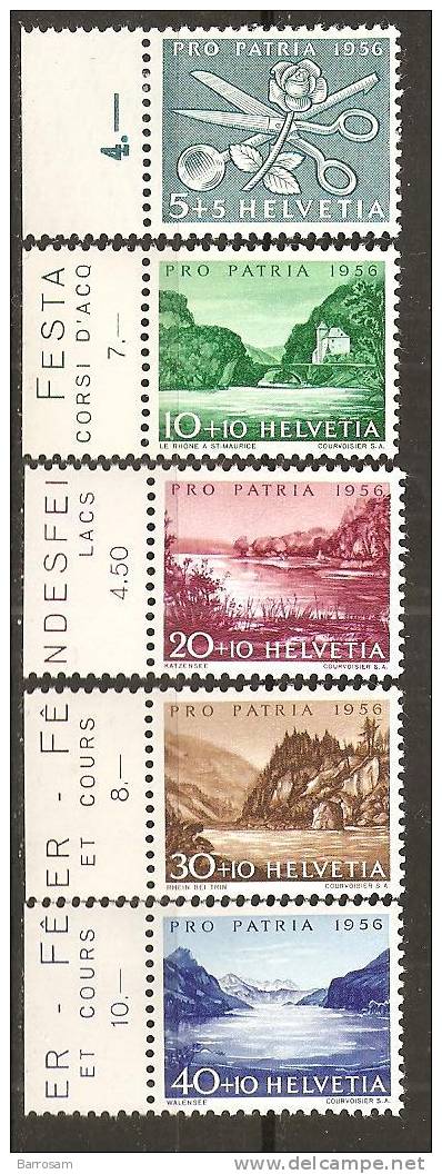 Switzerland1956: Michel627-31mnh** With Margins - Unused Stamps