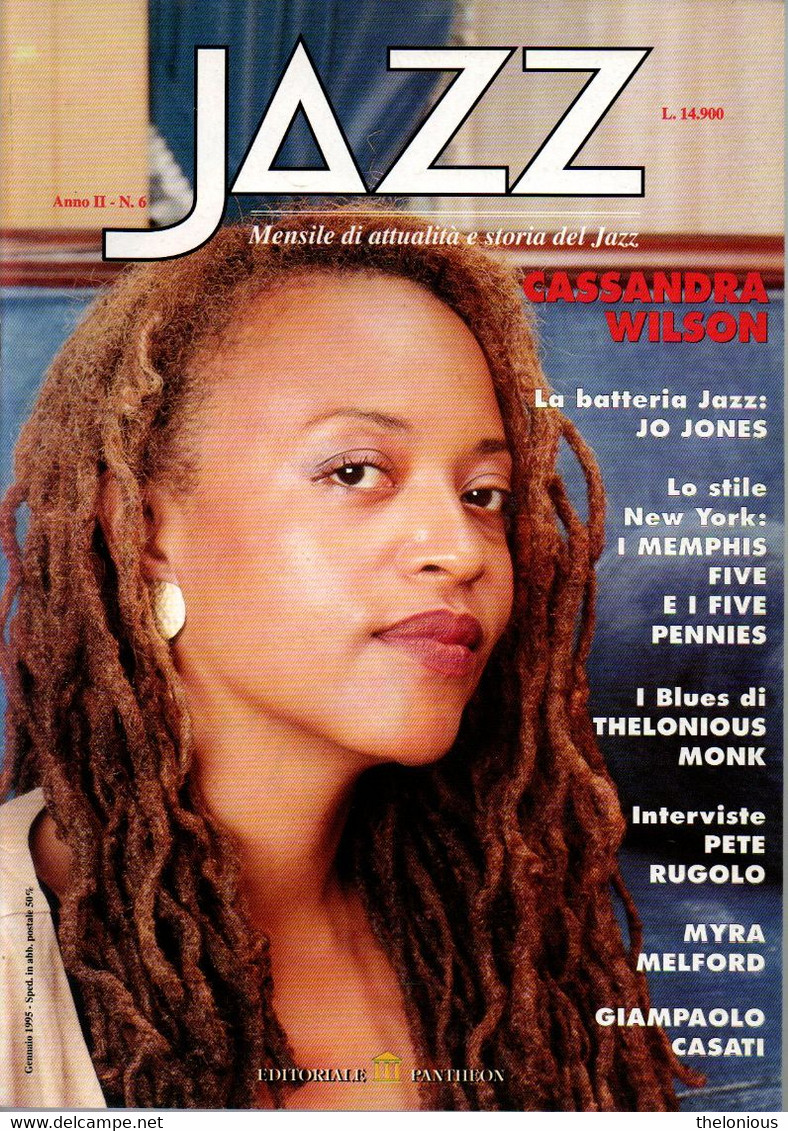 # Rara Rivista " Jazz " Anno 2 - N. 6 - Gennaio 1995 - Música