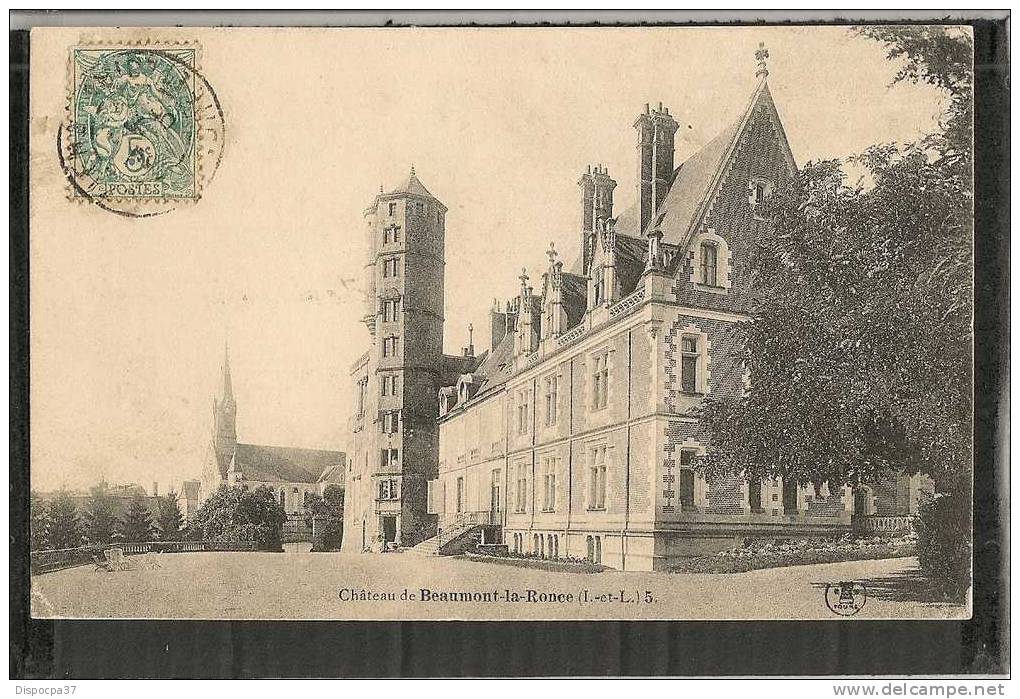 CPA-37-INDRE & LOIRE-  BEAUMONT LA RONCE -Chateau - Lot 45 - Beaumont-la-Ronce