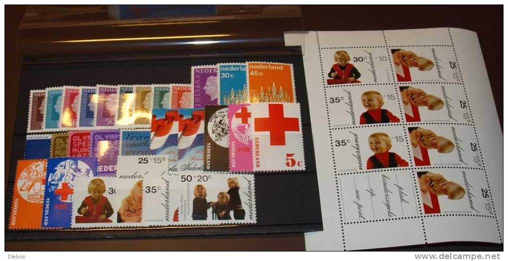 Jahrgang Nederland 1972 Postfrisch, Year Set, MNH Ohne 983-86 Michel: 30.- &euro; #1968 - Collections