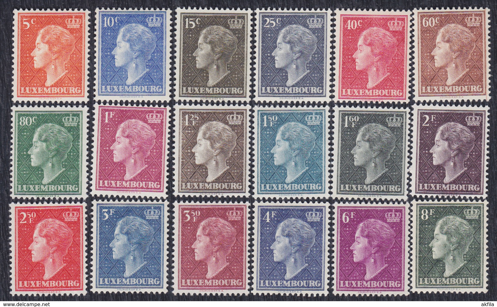 Luxembourg 1948/51 Charlotte, Grand Duchess Of Luxembourg, MNH (**) Michel 442-459 - Neufs