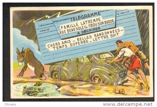 Fantaisie - 4 C.V. Renault - Escargot Et Grenouille - Other & Unclassified