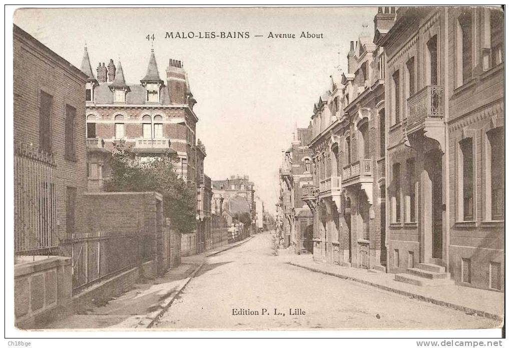 CPA Nord 59 - MALO LES BAINS - Avenue ABOUT - Malo Les Bains