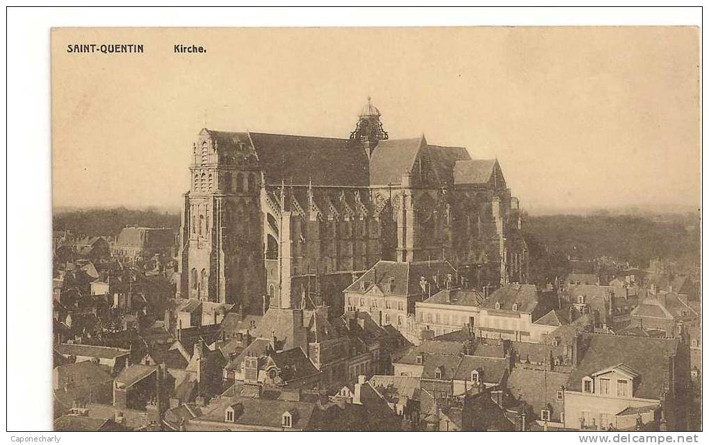 CPA SAINT QUENTIN 02 AISNE CARTE ALLEMANDE - Saint Quentin