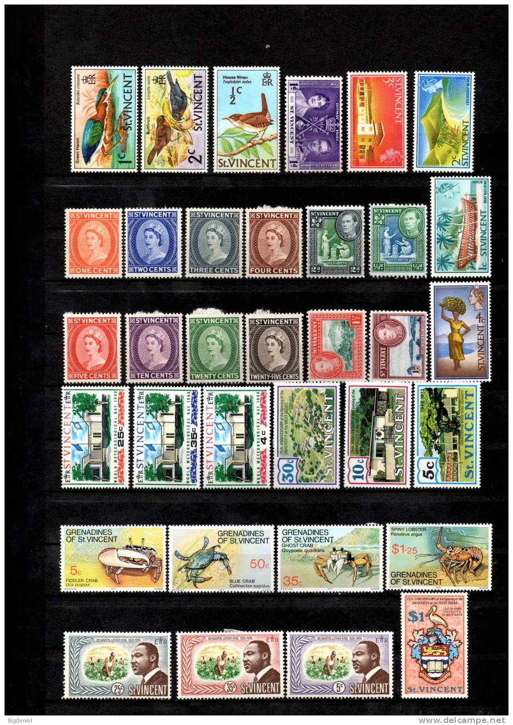 St Vincent / Grenadines. Set Of 34 Stamps / 34 Timbres - St.Vincent (...-1979)