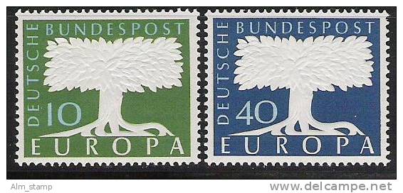 1957 Deutschland Germany   Mi. 268-9 ** MNH  Europa - 1957