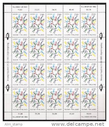 1995 Finnland Finland Suomi   Yv.-1255 Mi. 1295 ** MNH Sheet  Europa - Blocs-feuillets