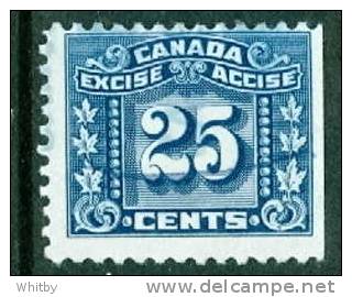 1934 Canada 25 Cent Excise Tax Issue #FX78 - Fiscaux