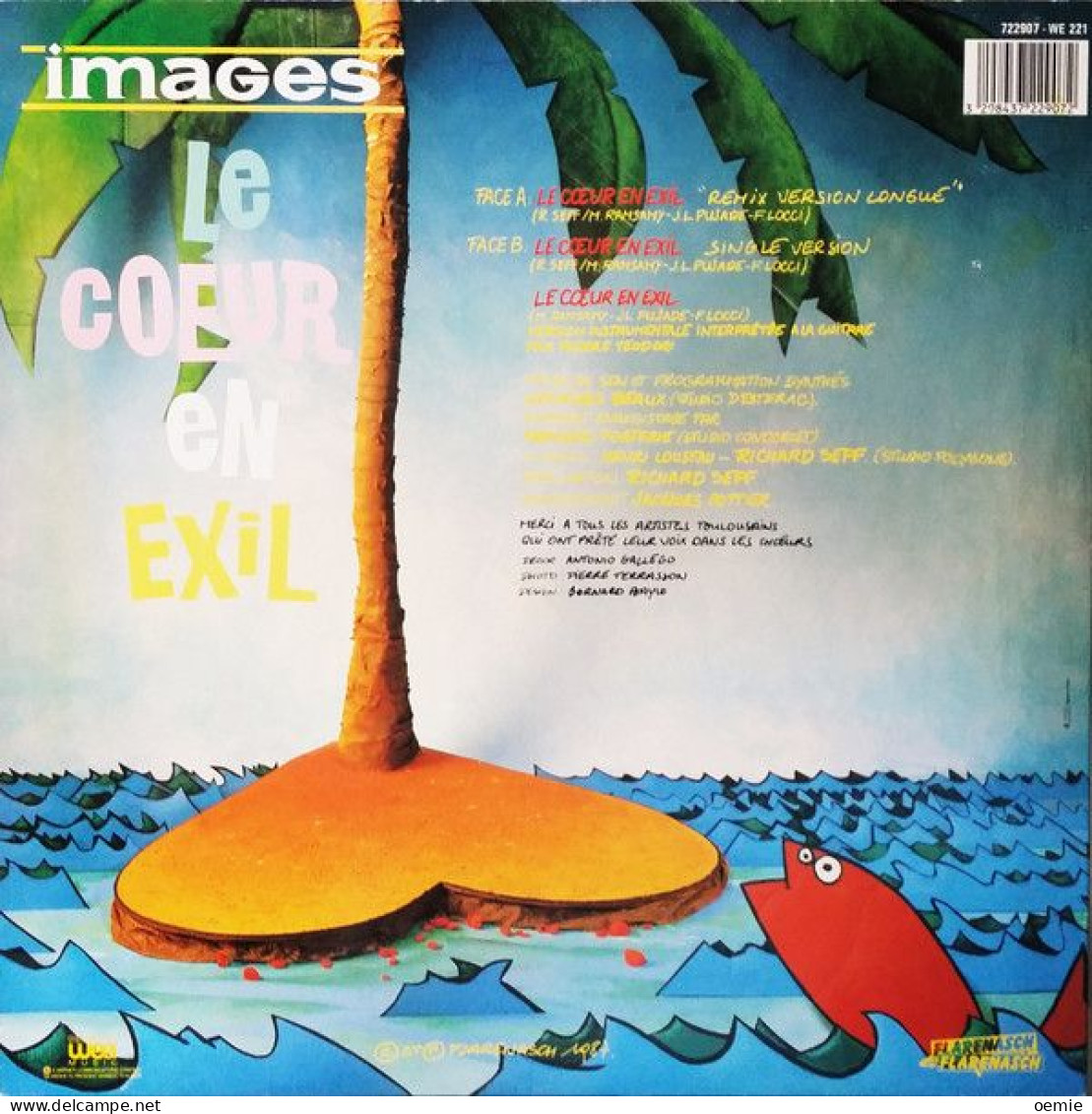 IMAGES  °  LE  COEUR  EN  EXIL  REMIX    VERSION  LONGUE - 45 T - Maxi-Single