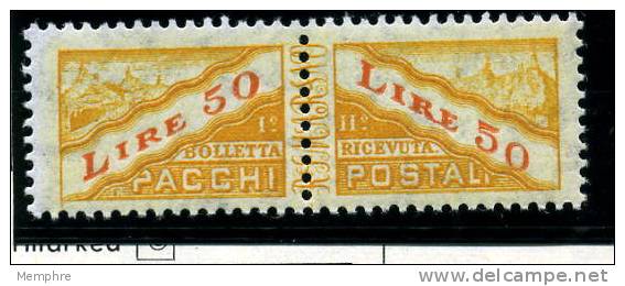 SAN MARINO 1946 Colis Postaux 50 L. Sass 32 ** - Paketmarken