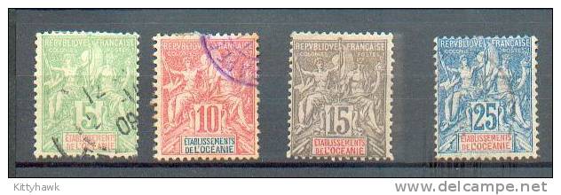 OCEA 240 - YT 14 à 17 Obli - Used Stamps