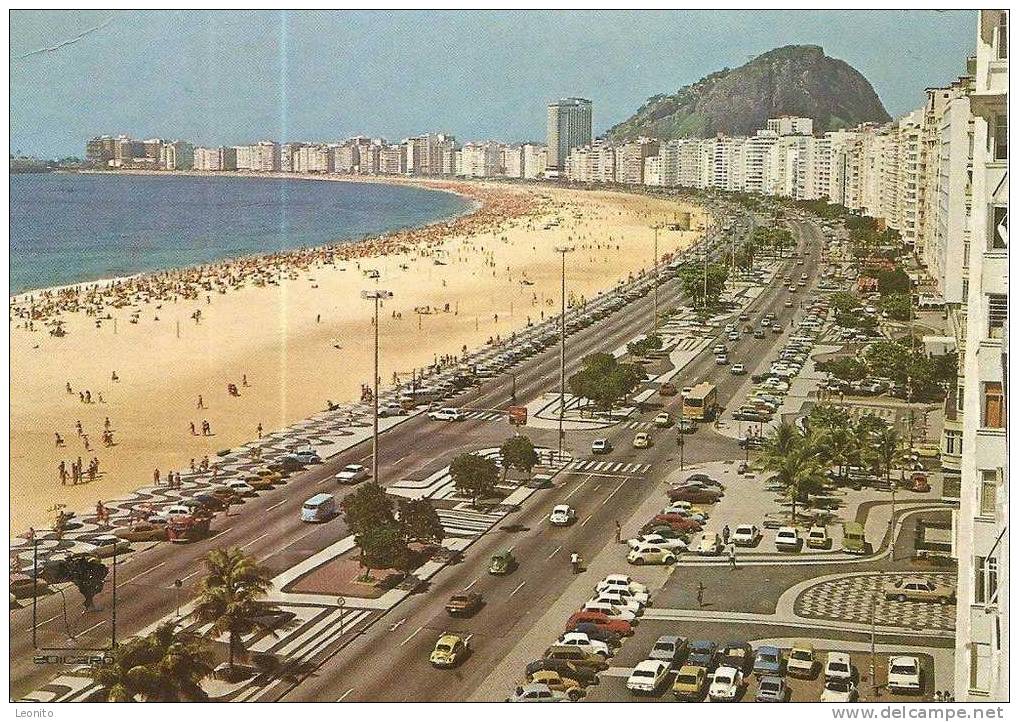 Copacabana Beach Rio De Janeiro Brasil Praja De Copacabana 1984 - Copacabana