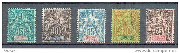 OCEA 242 - YT 4 à 8 Obli - Used Stamps
