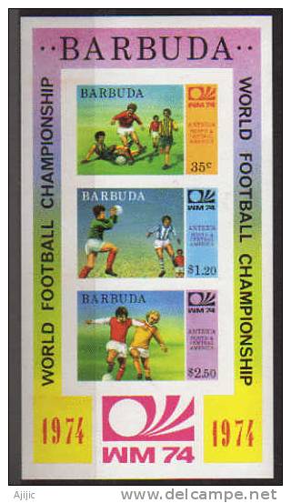 ILE DE BARBUDA. Coupe Du Monde Football Munich 1974.  Un BF # 8 Neuf ** - 1974 – Germania Ovest