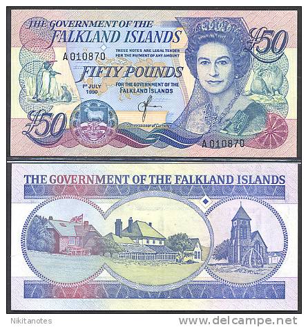 * FALKLAND - 50 POUNDS 1990 - UNC P 16 - Falkland Islands