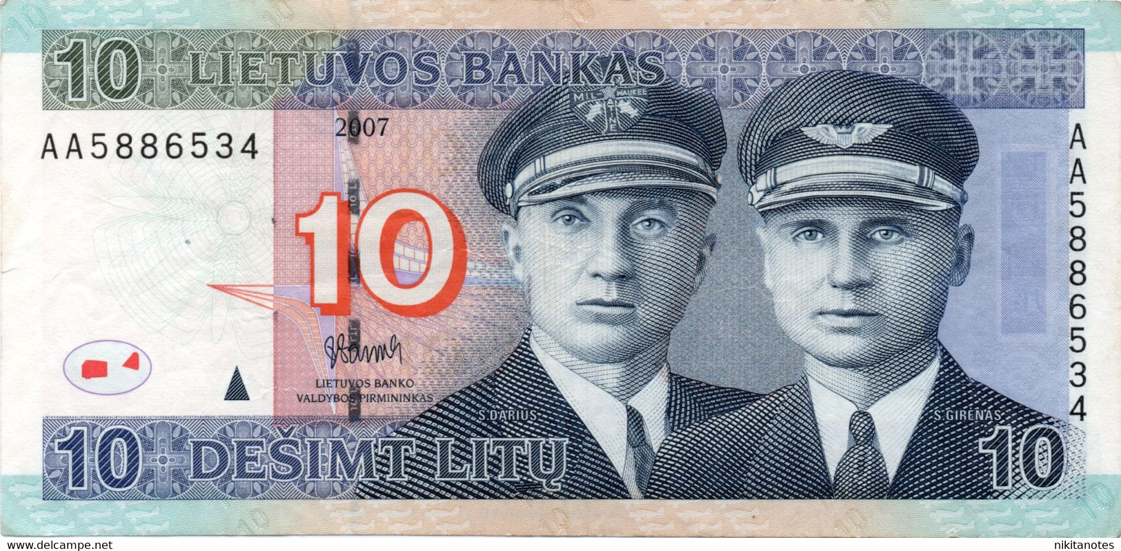 LITHUANIA 10 LITU 2007  P 68 See Scan Note - Lituanie
