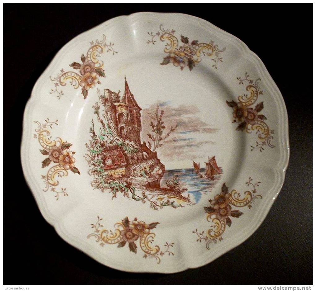 Sarreguemines Balmoral - Assiette - Bord - Plate - AS672 - Sarreguemines (FRA)