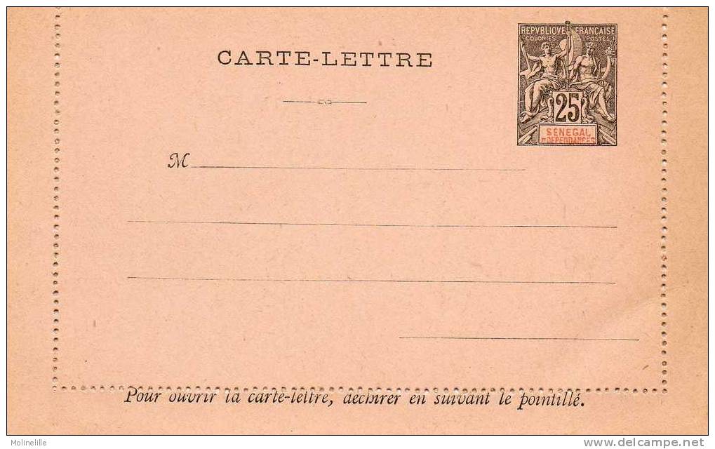 Carte Neuve Du SENEGAL à 25 C - Storia Postale