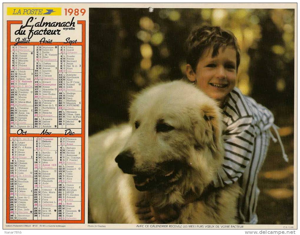 Calendrier Des Postes (chatons,enfants,chien) Intérieur Yvelines (78) - Grand Format : 1981-90