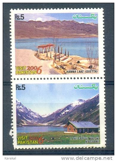 Visit Pakistan 2006 Tourism Lakes Lacs SG 1317-18 MNH XX - Pakistan