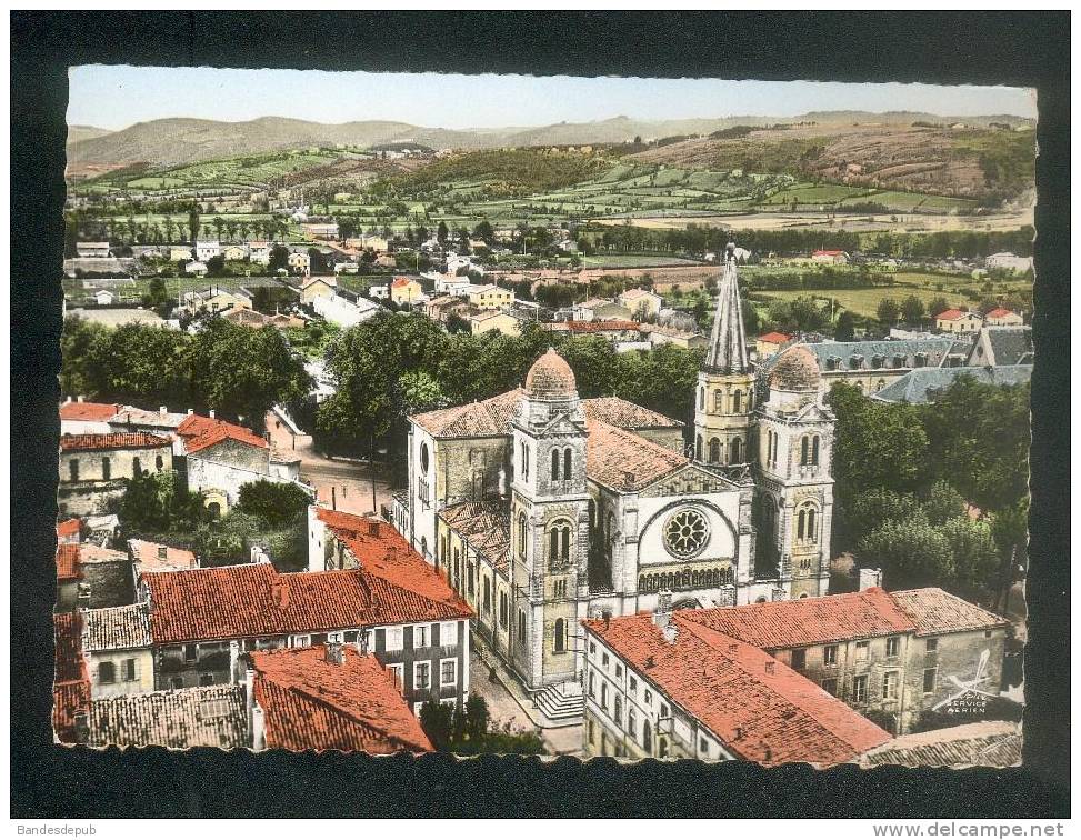 CPSM - En Avion Au-dessus De REVEL (31) - Eglise Notre Dame ( Vue Aérienne LAPIE 7) - Revel