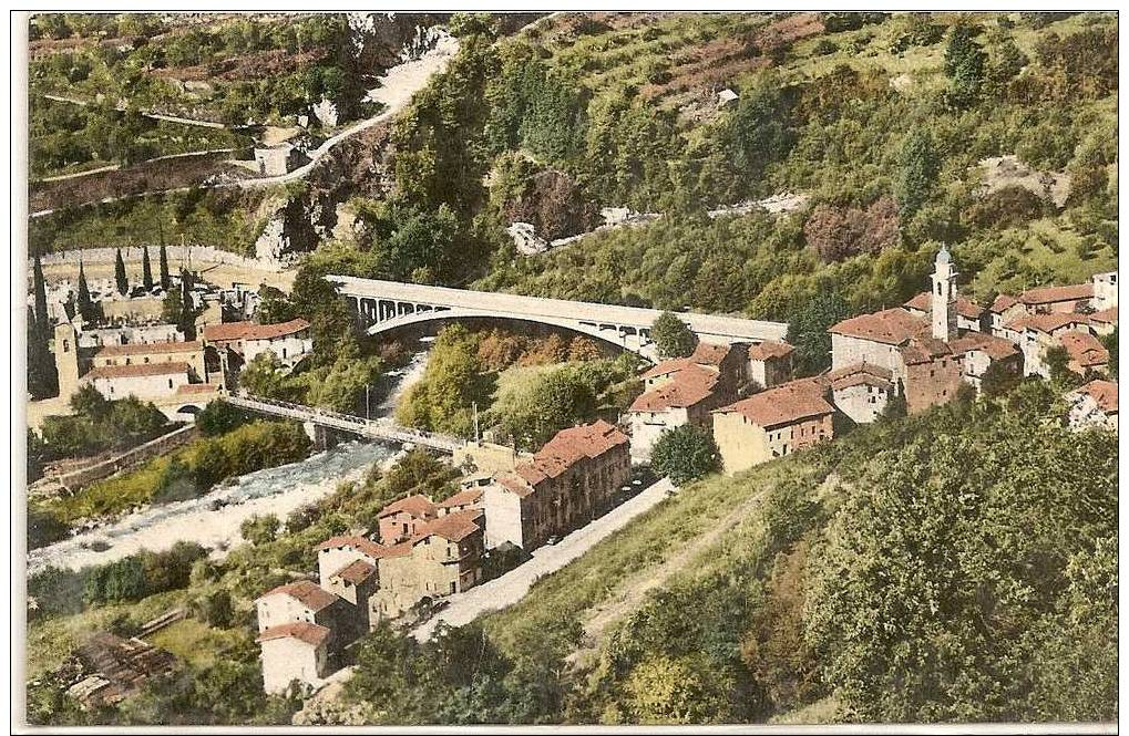 (473) - Roquebilliére -pont Sur La Vésubie Entre Vieux Et Le Nouveau Village" 1970" - Roquebilliere