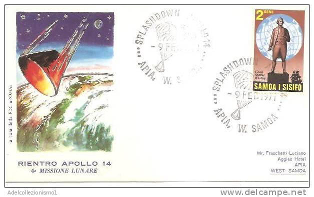 48793)lettera F.d.c. Samoa Americana Con Un Valore + Annullo - Serie Apollo 14 - Amerikanisch-Samoa