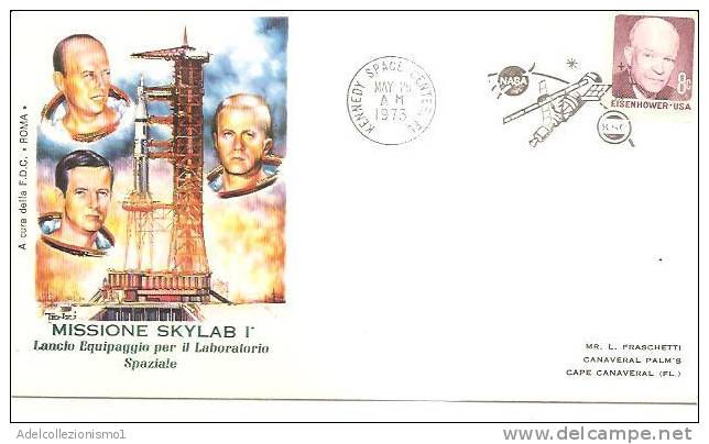 48799)lettera F.d.c. Americana  Con Un Valore + Annullo - Serie Skylab I - Altri & Non Classificati