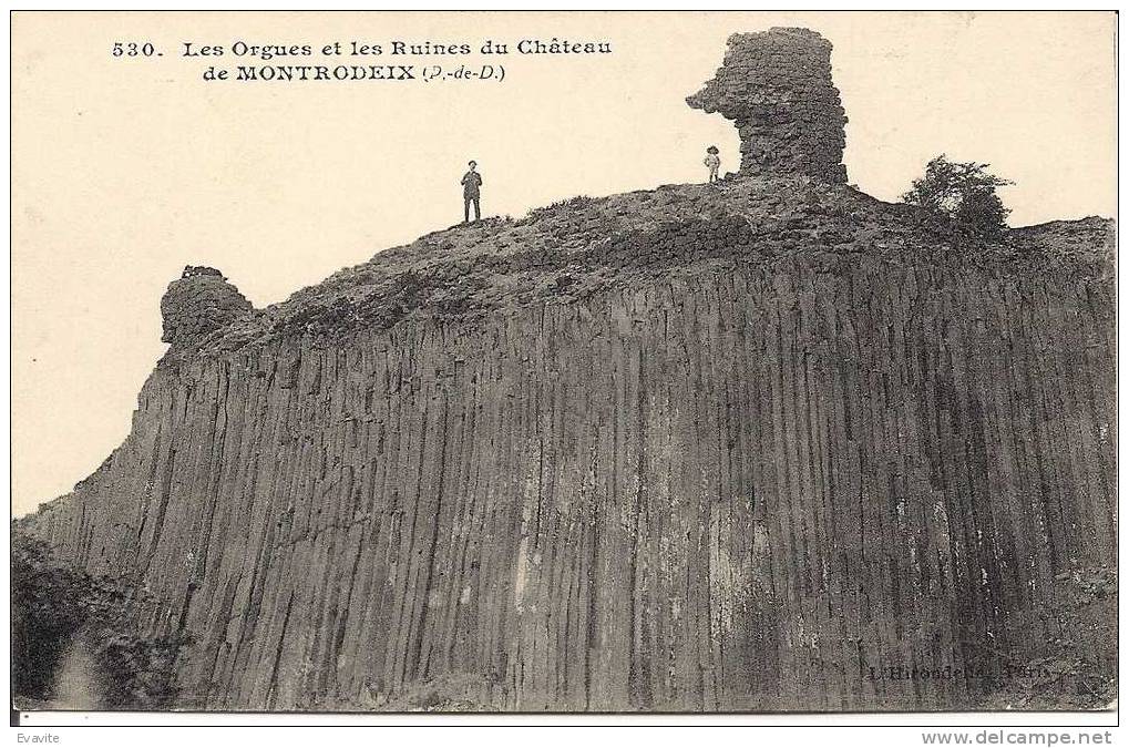 CPA  (63)      Les Orgues Et Les Ruines Du Château De MONTRODEIX  - - Autres & Non Classés