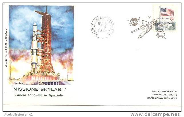 48807)lettera F.d.c. Americana  Con Un Valore + Annullo - Serie Skylab I - Altri & Non Classificati