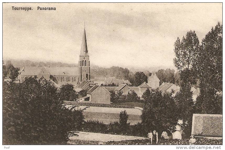 Dworp / Tourneppe : Panorama Met Kerk - Beersel