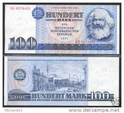 * GERMANY DEMOCRATIC REPUBLIC - 100 MARK 1975 P 31 - 100 Mark