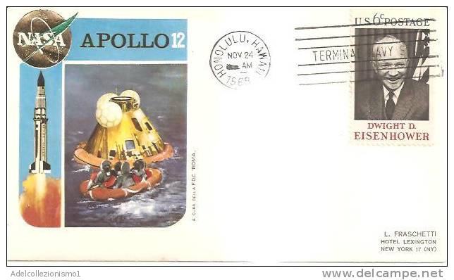 48821)lettera F.d.c. Americana Con Un Valore + Annullo - Serie Apollo XII° - Autres & Non Classés