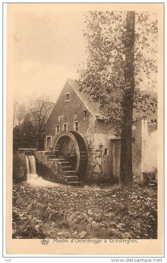 Grimbergen : Moulin D'Oelenbrugge à Grimberghen --watermolen - Grimbergen