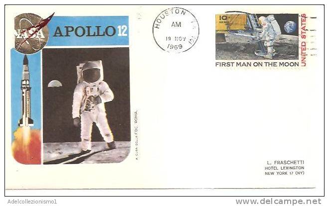 48833)lettera F.d.c. Americana Con Un Valore + Annullo - Serie Apollo XII° - Sonstige & Ohne Zuordnung