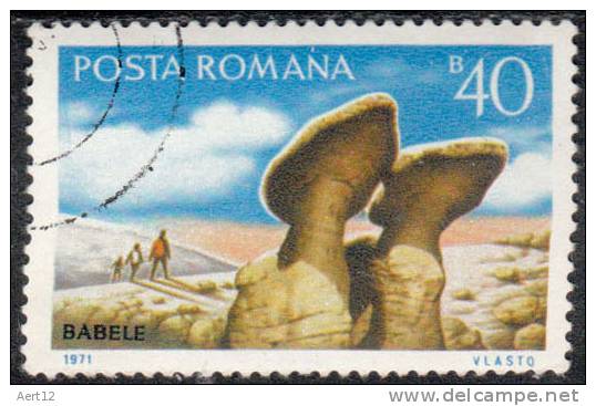 ROMANIA, 1971, Rock Formation, Tourist Publicity, Used - Gebruikt