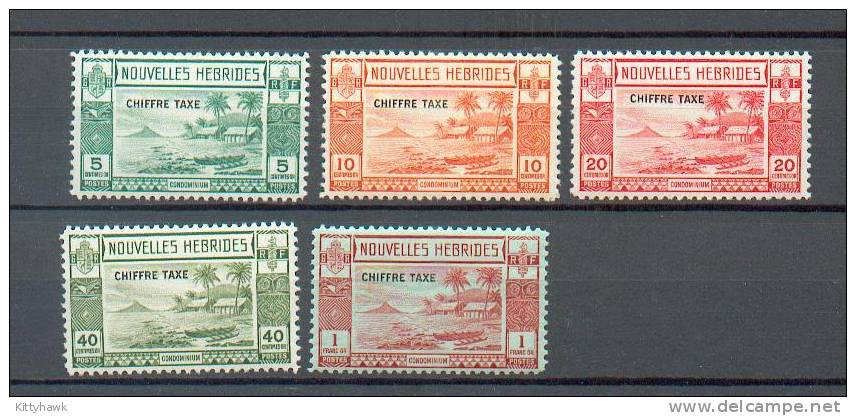 NH 68 - YT 11*-12*(adhérence Au Verso)-13*-14*-15*(adhére Nce Au Verso) - Postage Due