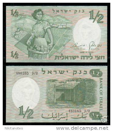 * ISRAEL - 1/2 LIRA 1958 UNC P 29 - Israël