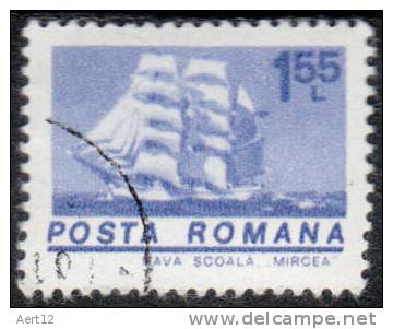 ROMANIA, 1974, Three-master Mircea, Used - Gebruikt