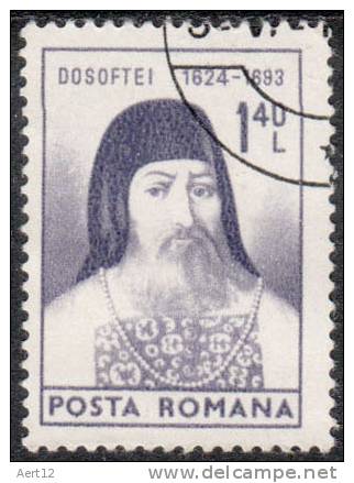 ROMANIA, 1974, Bishop Dosoftei (1624-1693)., Used - Gebruikt
