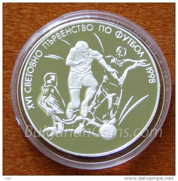 World Football Championship - 1000 Lv - Bulgaria / Bulgarie 1997 Year - Silver Coin - Bulgaria