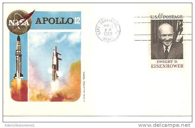 48869)lettera F.d.c. Americana  Con Un Valore + Annullo - Serie Apollo XII° - Autres & Non Classés