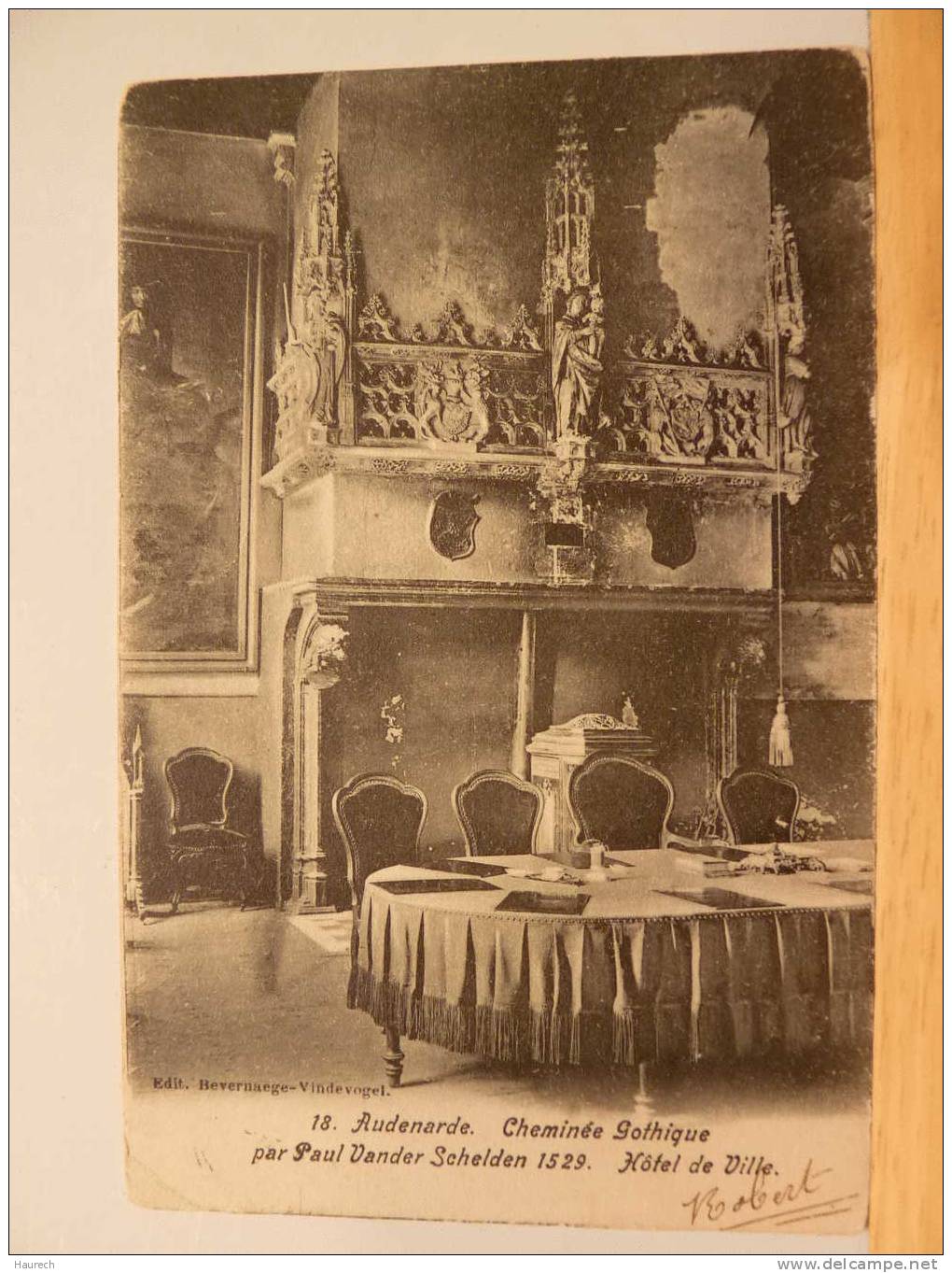 Audenarde. 18, Cheminée Gothique Par Paul Vander Schelden. Hôtel De Ville - Oudenaarde