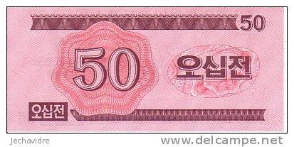 COREE DU NORD  50 Chon  Daté De 1988   Pick 34    ***** BILLET NEUF ***** - Korea (Nord-)
