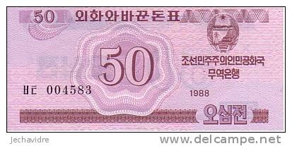 COREE DU NORD  50 Chon  Daté De 1988   Pick 34    ***** BILLET NEUF ***** - Korea (Nord-)